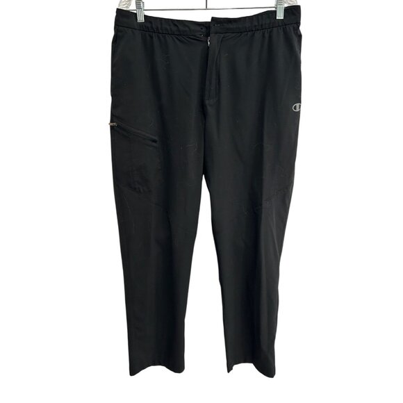 Champion Performance Black Athletic Performance Pants Zippered Side Pocket - Picture 1 of 11